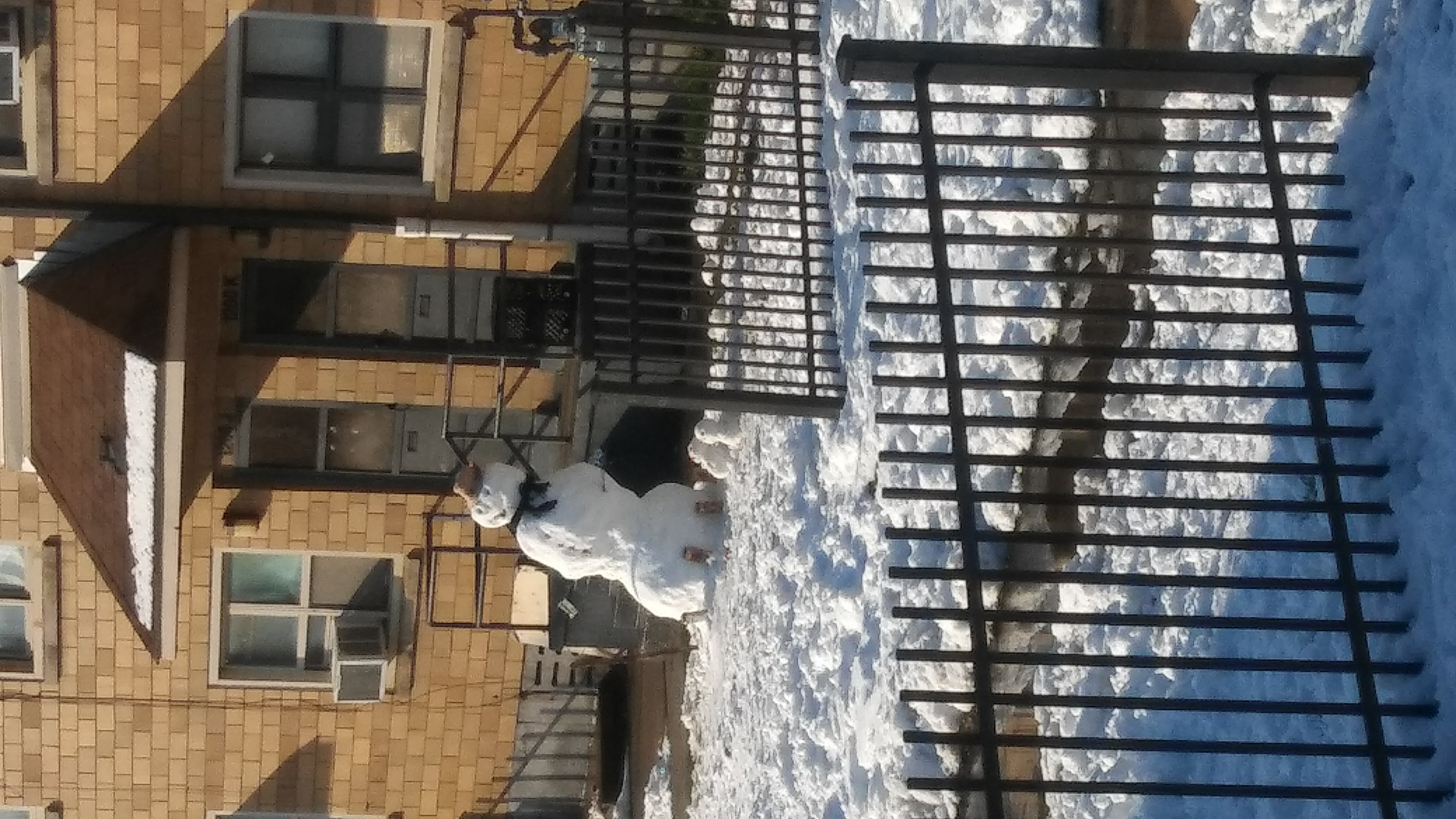 Drunk Snowman Leaning